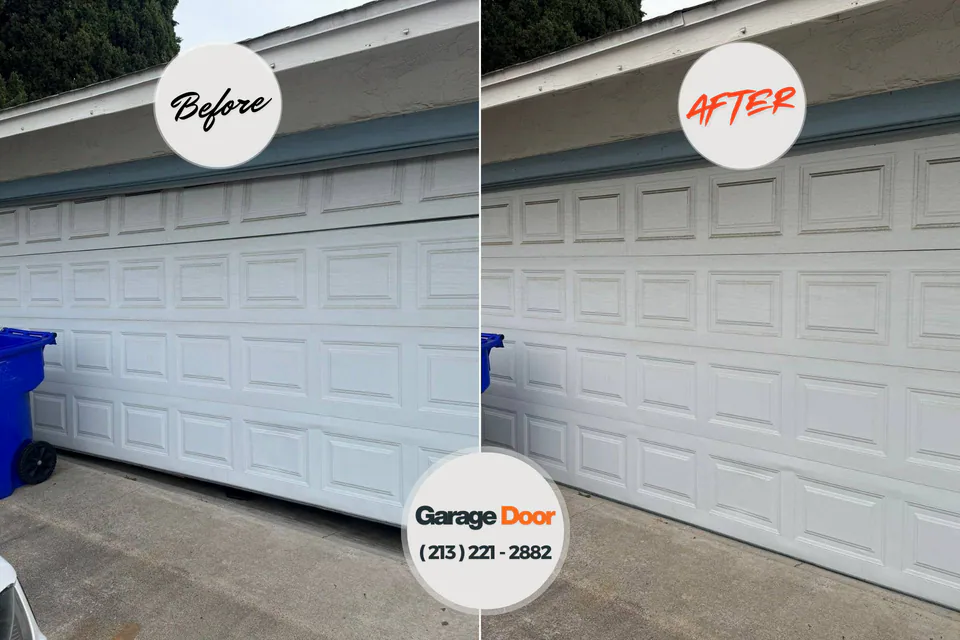 Before and after: garage door repair Pine Ridge at Crestwood, NJ